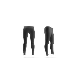 Herren-3/4-Tights, schwarz
